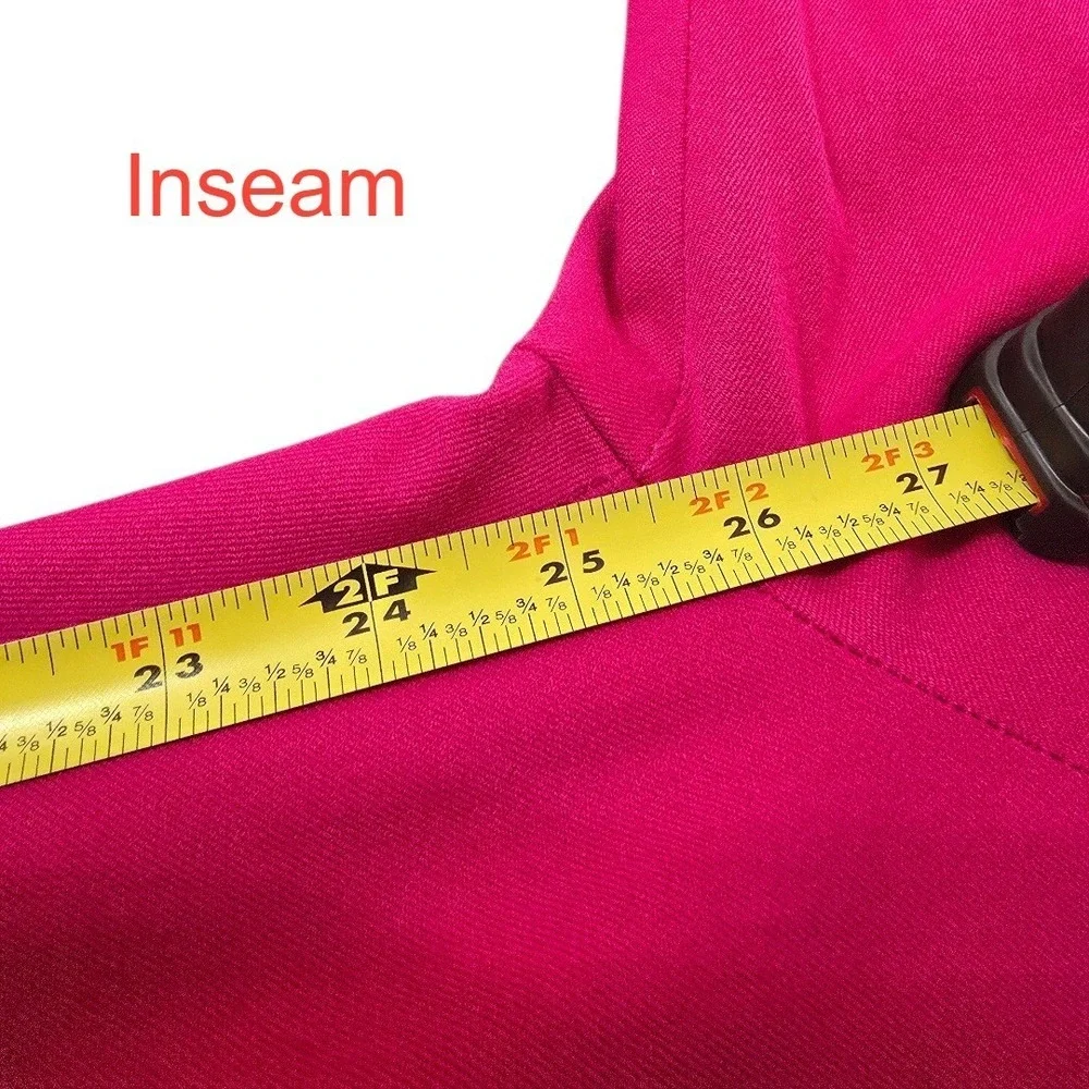 J. Crew Minnie Mid-Rise Tapered Leg Cropped Pants In Pink Sz 6
